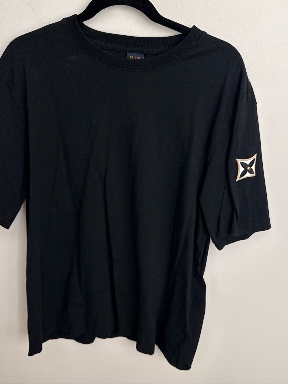Black Short Sleeve Crewneck T-Shirt